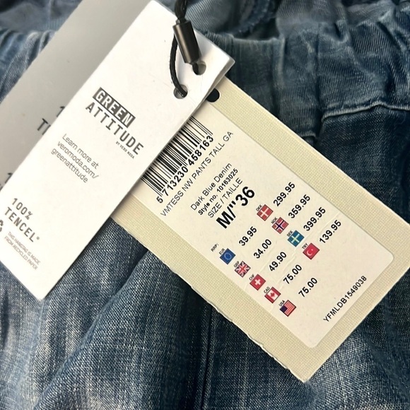 NWT,Vero Moda Denim,Sinfully Soft Chambray Tencel Joggers,POCKETS,Taller Woman🥰 - Picture 3 of 12